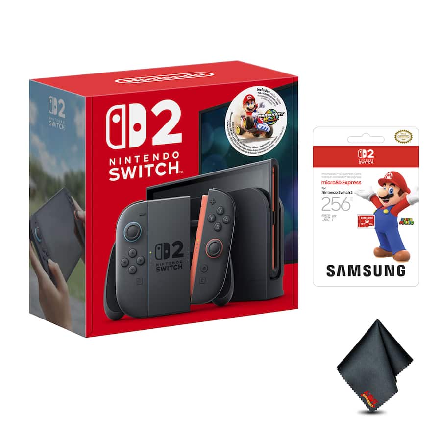 switch 2 console with mario kart world and 256gb microsd express memory card bundle nintendo switch 2 switch 2 console with mario kart world and 256gb microsd express memory card bundle nintendo switch 2