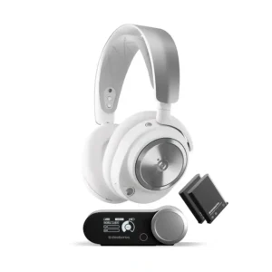 steelseries arctis nova pro wireless multi gaming headset for pc, ps5, ps4, switch white