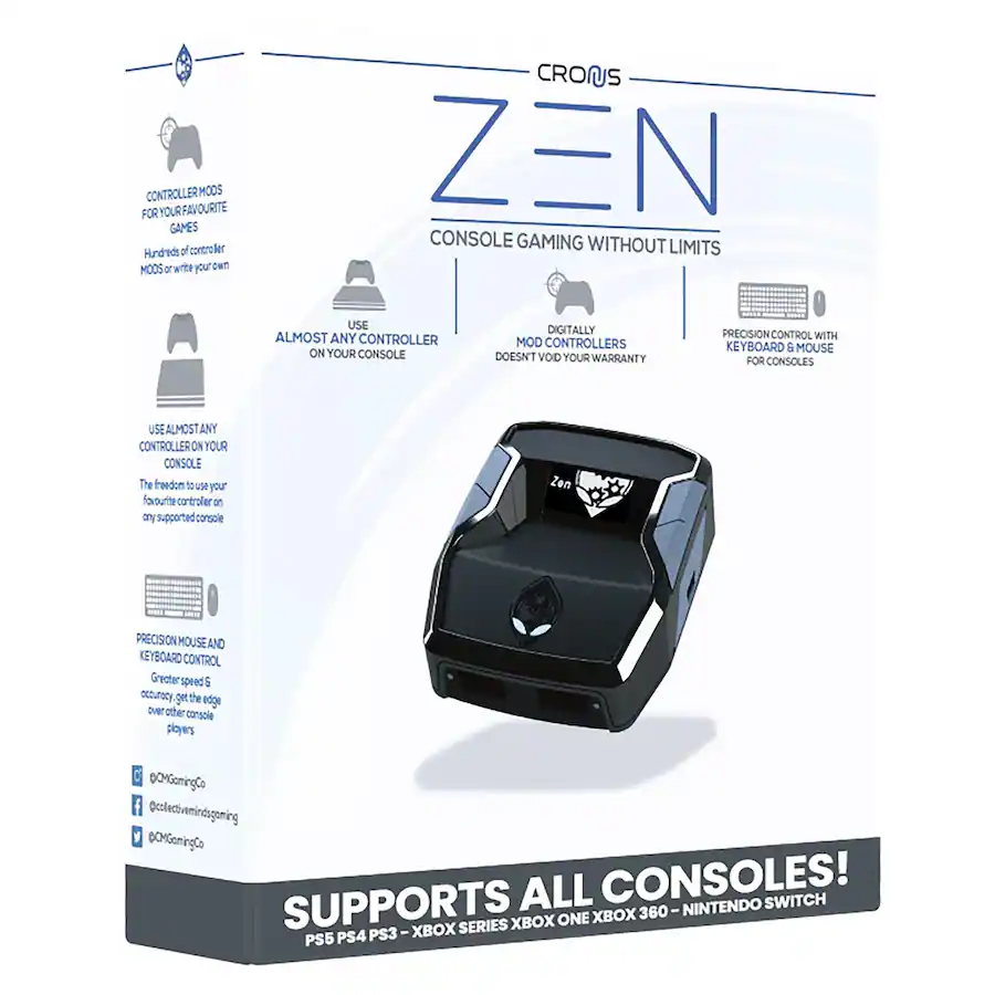 collective minds cronus zen controller emulator for xbox one, xbox series s|x, playstation 4, playstation 5, nintendo switch 1 & 2 & pc black open box excellent collective minds cronus zen controller emulator for xbox one, xbox series s|x, playstation 4, playstation 5, nintendo switch 1 & 2 & pc black open box excellent