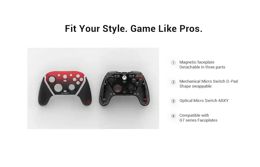 gamesir g7 pro controller for xbox series x|s|one, pc, android, tmr sticks, hall effect triggers, 1000hz polling rate,audio jack shadow ember gamesir g7 pro controller for xbox series x|s|one, pc, android, tmr sticks, hall effect triggers, 1000hz polling rate,audio jack shadow ember
