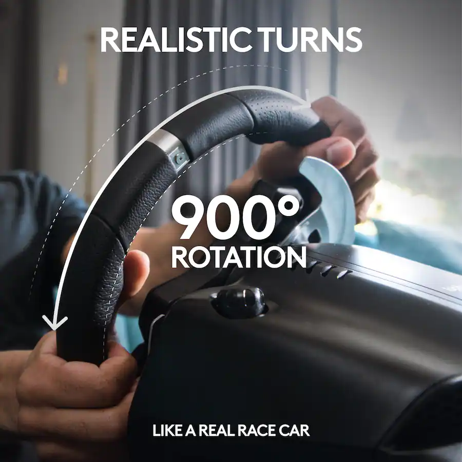 logitech g920 driving force racing wheel and pedals for xbox series x|s, xbox one, windows & mac black logitech g920 driving force racing wheel and pedals for xbox series x|s, xbox one, windows & mac black