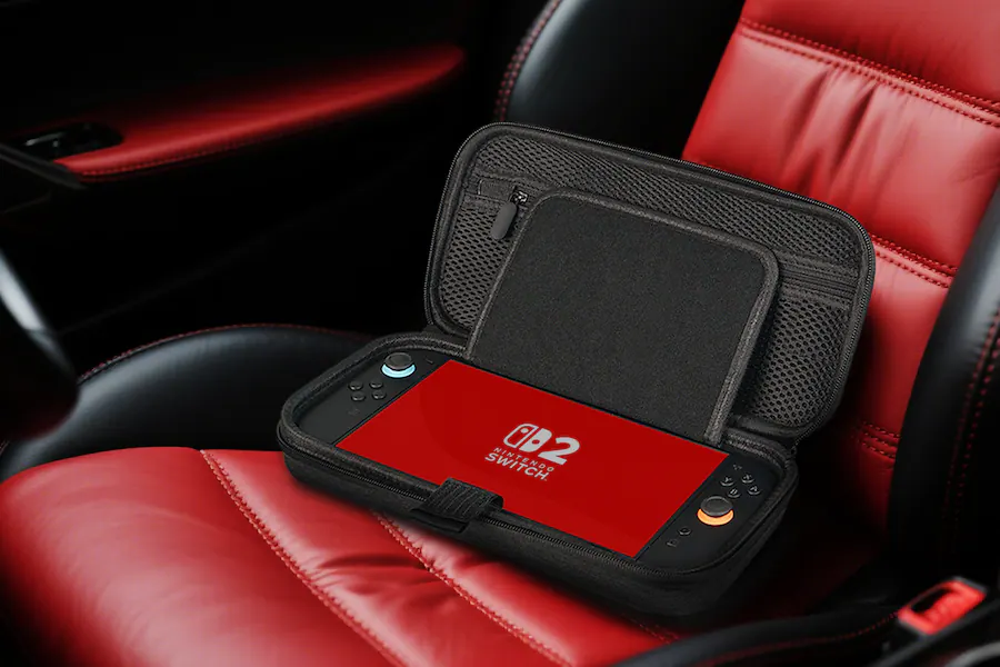 next deluxe go travel carry case for nintendo switch 2 & switch gray open box excellent next deluxe go travel carry case for nintendo switch 2 & switch gray open box excellent