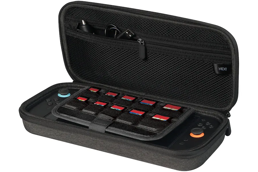 next deluxe go travel carry case for nintendo switch 2 & switch gray open box excellent next deluxe go travel carry case for nintendo switch 2 & switch gray open box excellent