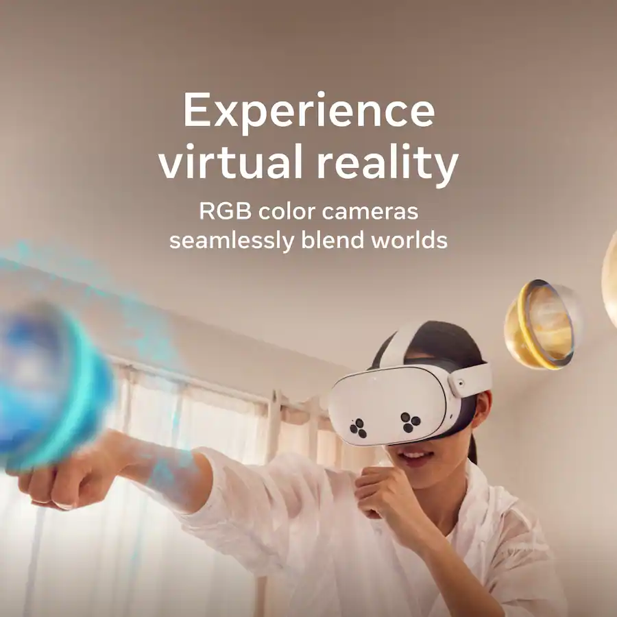 meta quest 3s 128gb | virtual reality headset without wires — thirty three percent more memory — 2x graphical processing whit meta quest 3s 128gb | virtual reality headset without wires — thirty three percent more memory — 2x graphical processing whit